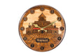 Armenian wall clock with hand-carved Church of St. Gayane, 11.8 inch / 30 cm, by Hrachya Ohanyan