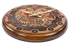 Classic Armenian Coat of Arms wall clock, detail view, by Hrachya Ohanyan