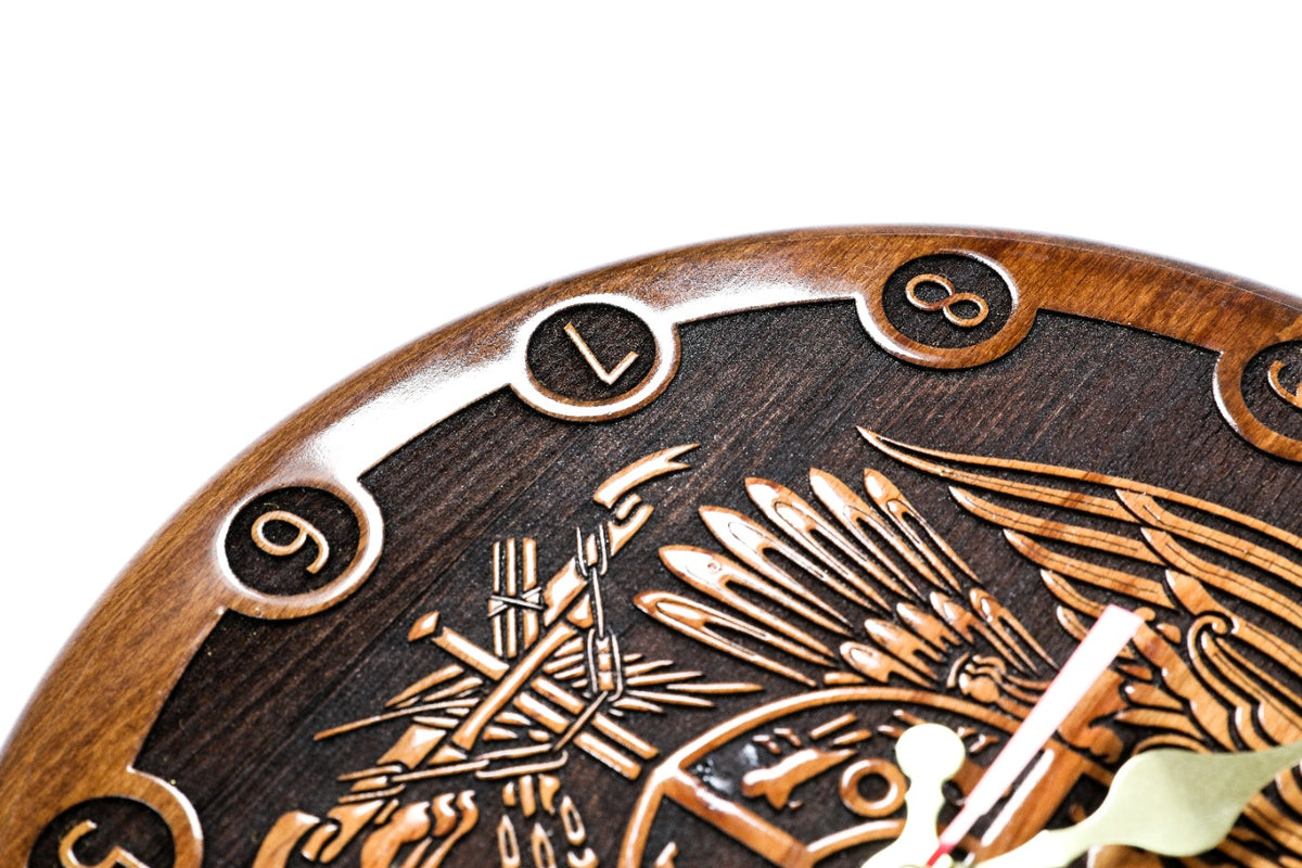 Classic Armenian Coat of Arms wall clock, view 5, by Hrachya Ohanyan