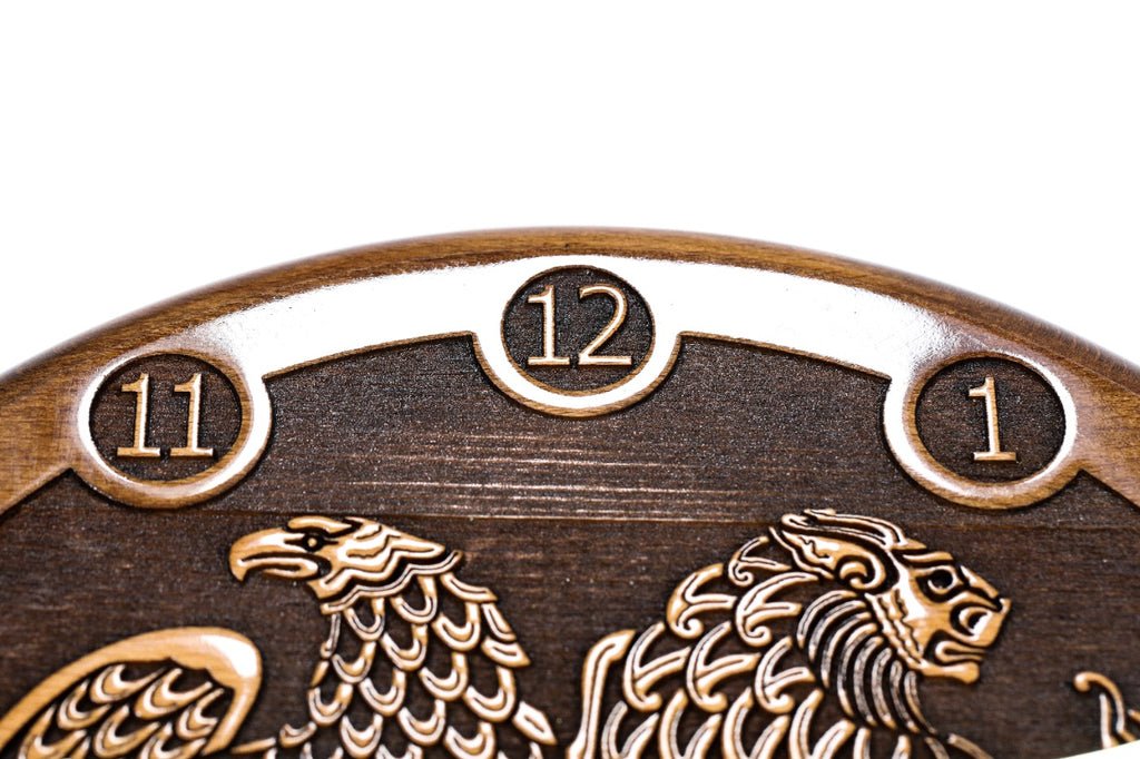 Classic Armenian Coat of Arms wall clock, view 6, by Hrachya Ohanyan