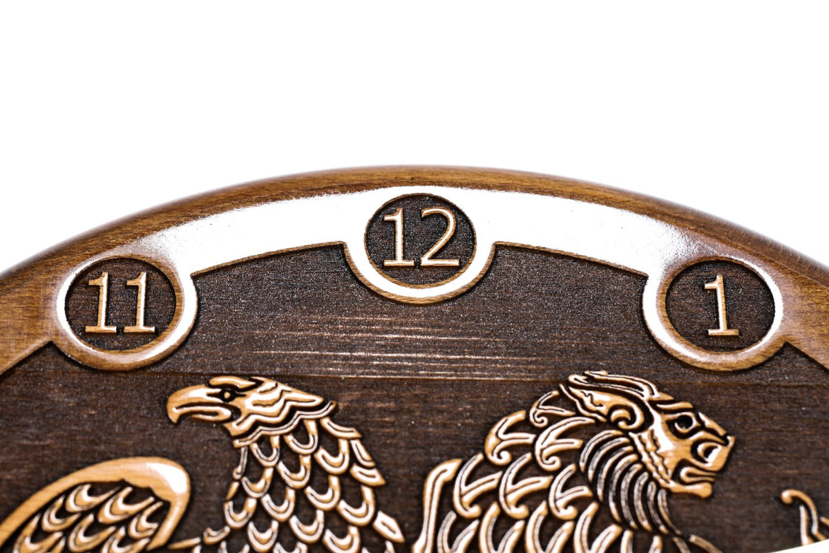 Classic Armenian Coat of Arms wall clock, view 6, by Hrachya Ohanyan