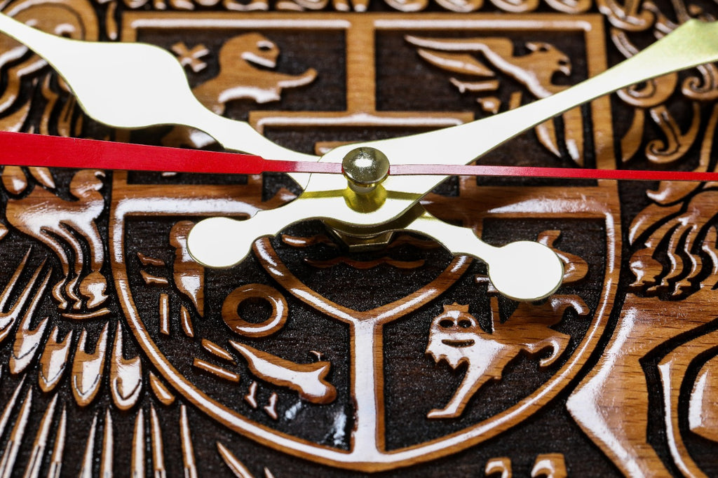 Classic Armenian Coat of Arms wall clock, view 4, by Hrachya Ohanyan
