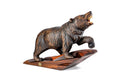 Hand-carved walnut bear sculpture, 27.6" / 70 cm, by Hrachya Ohanyan