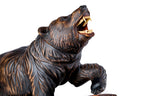 Bear sculpture hand carved by Hrachya Ohanyan — angle view