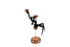 Handmade wooden figurative sculpture — carving detail