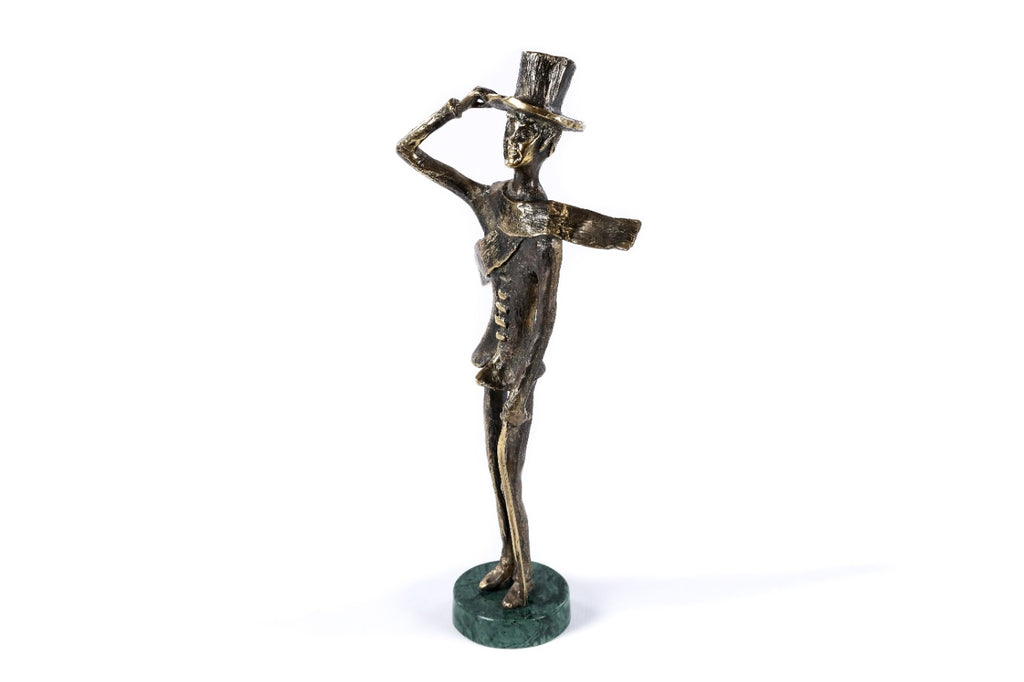 Bronze Boy with a Cane by Hrachya Ohanyan — angle view