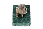 Bronze piglet sculpture by Hrachya Ohanyan — angle view