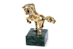 Handmade small bronze horse sculpture, 2.4" / 6 cm — full view