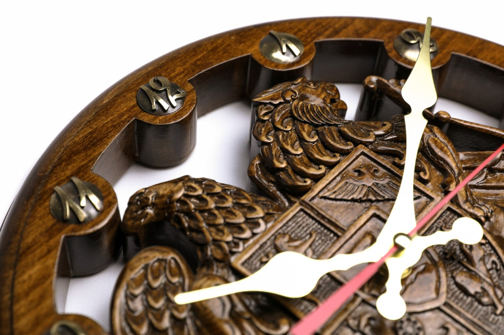Armenian wall clock Coat of Arms of Armenia, view 6, by Hrachya Ohanyan