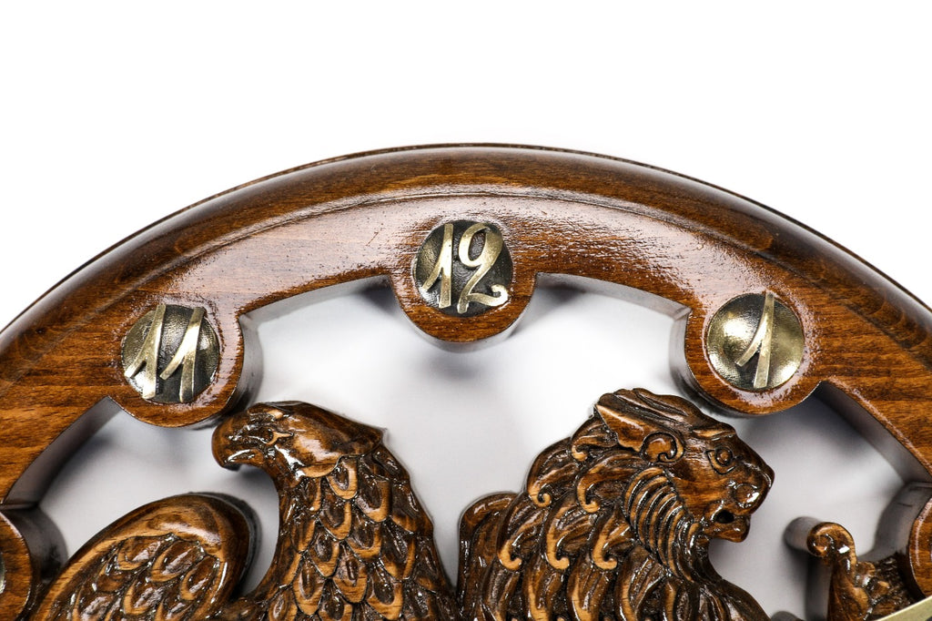Armenian wall clock Coat of Arms of Armenia, view 7, by Hrachya Ohanyan