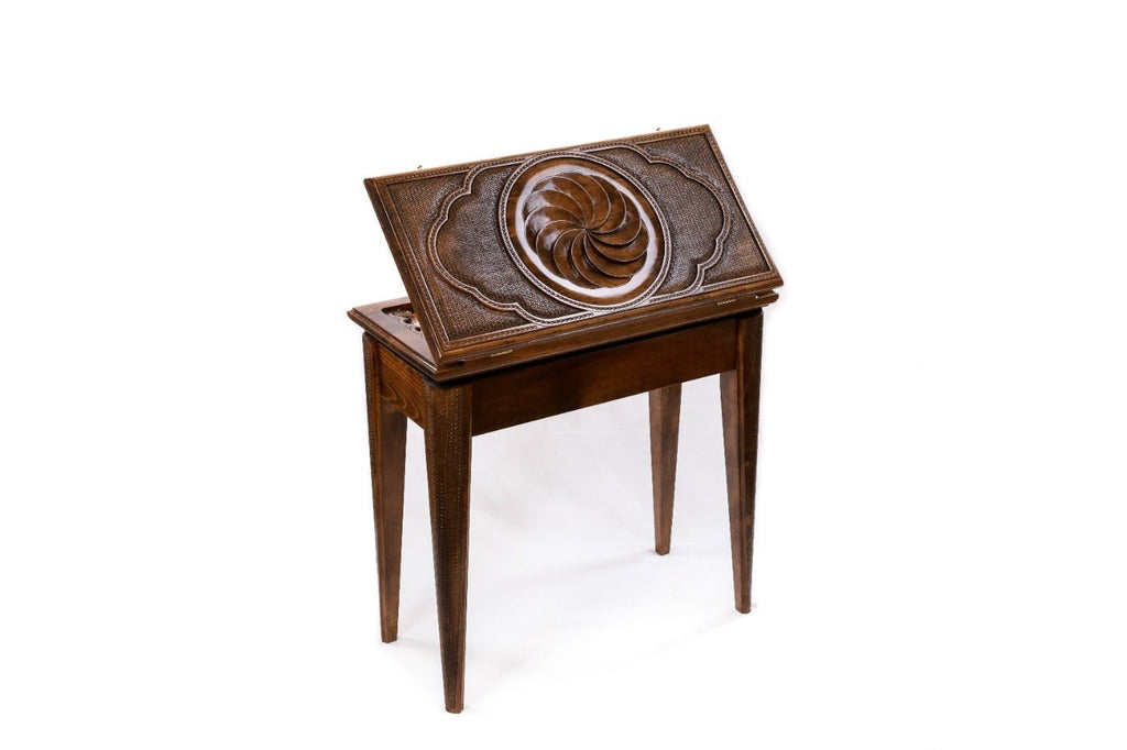 Table wooden backgammon board with Eternity classic design 23.6 inch