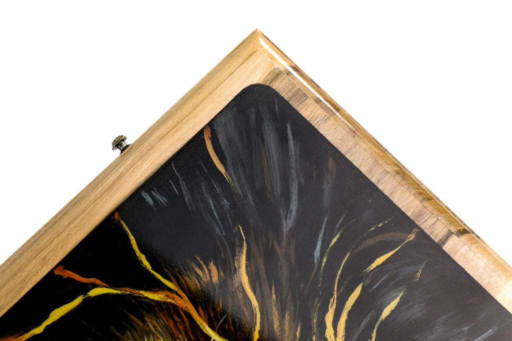 Backgammon Board - Lion Epoxy Two-Sided - Unumperfectus