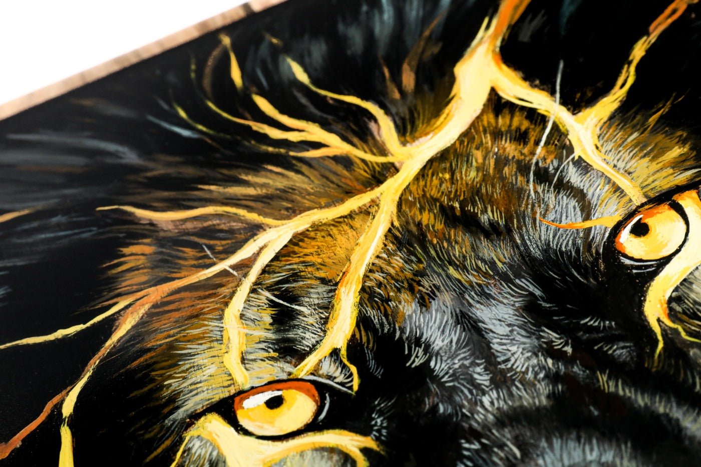 Backgammon Board - Lion Epoxy Two-Sided - Unumperfectus