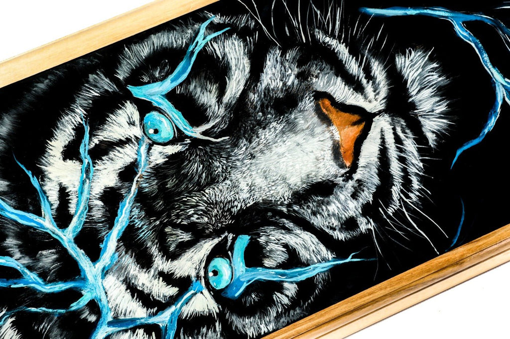 Backgammon Board - Lion Epoxy Two-Sided - Unumperfectus