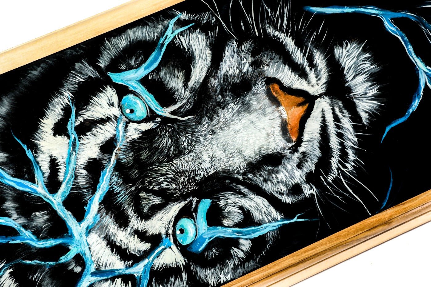 Backgammon Board - Lion Epoxy Two-Sided - Unumperfectus