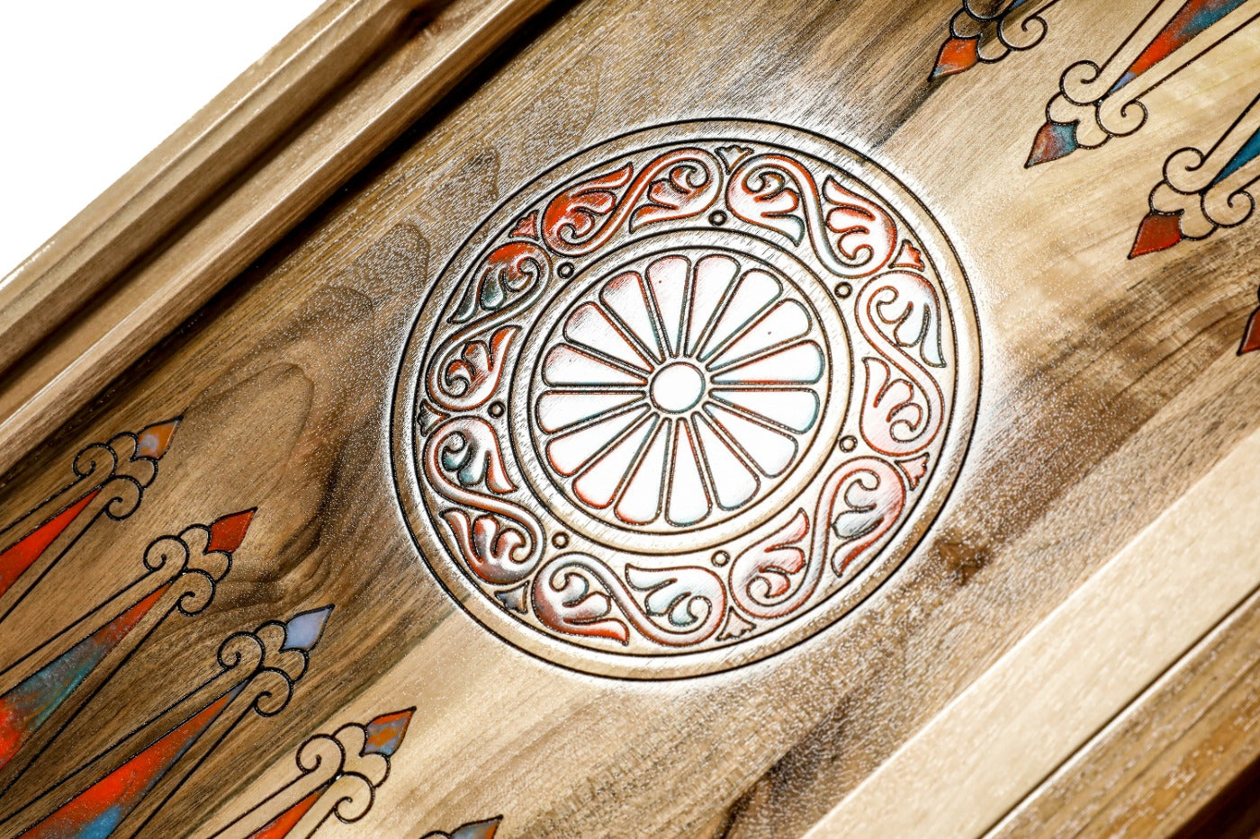 Backgammon Board - Lion Epoxy Two-Sided - Unumperfectus