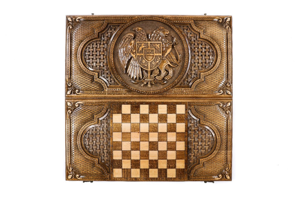 Backgammon Board - Coat of Arms of Armenia - Unumperfectus