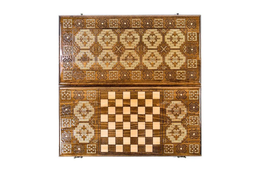 Backgammon Board - Lori-Pambak Carpet Pattern - Unumperfectus