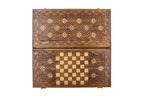 Memling Carpet Pattern backgammon board in wood by Hrachya Ohanyan