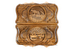 Mount Ararat Mother Bear backgammon board - detail of the wood grain and finish