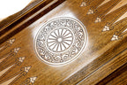 Mount Ararat Mother Bear backgammon board - hand-carved detail shot