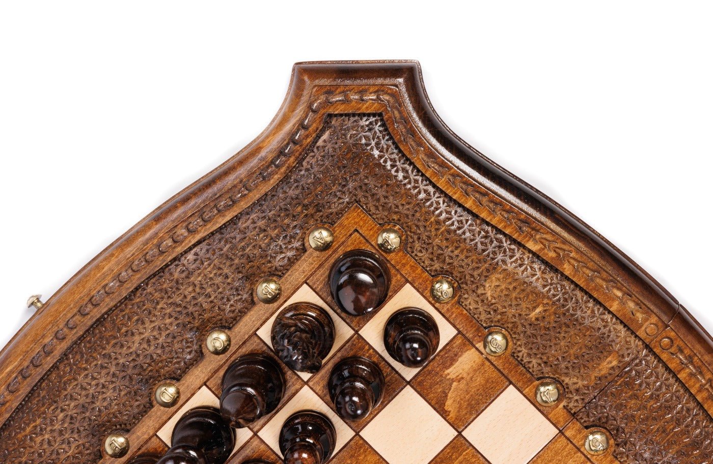 Wooden Carved Chess & Backgammon Set — 40 cm | 15.7" - Unumperfectus