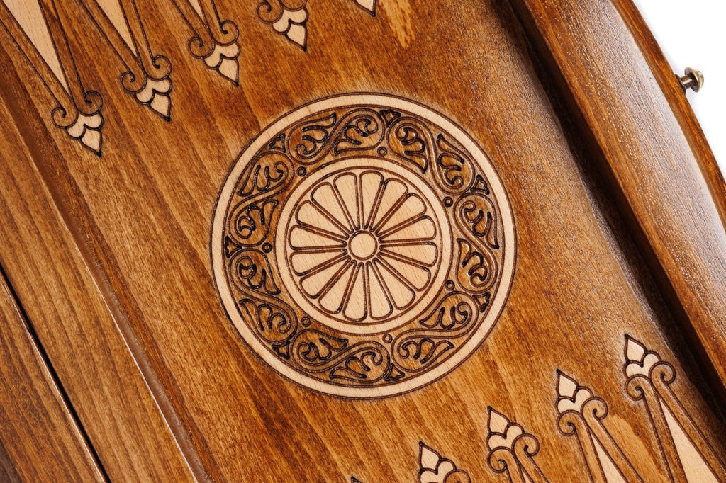 Wooden Carved Chess & Backgammon Set — 40 cm | 15.7" - Unumperfectus