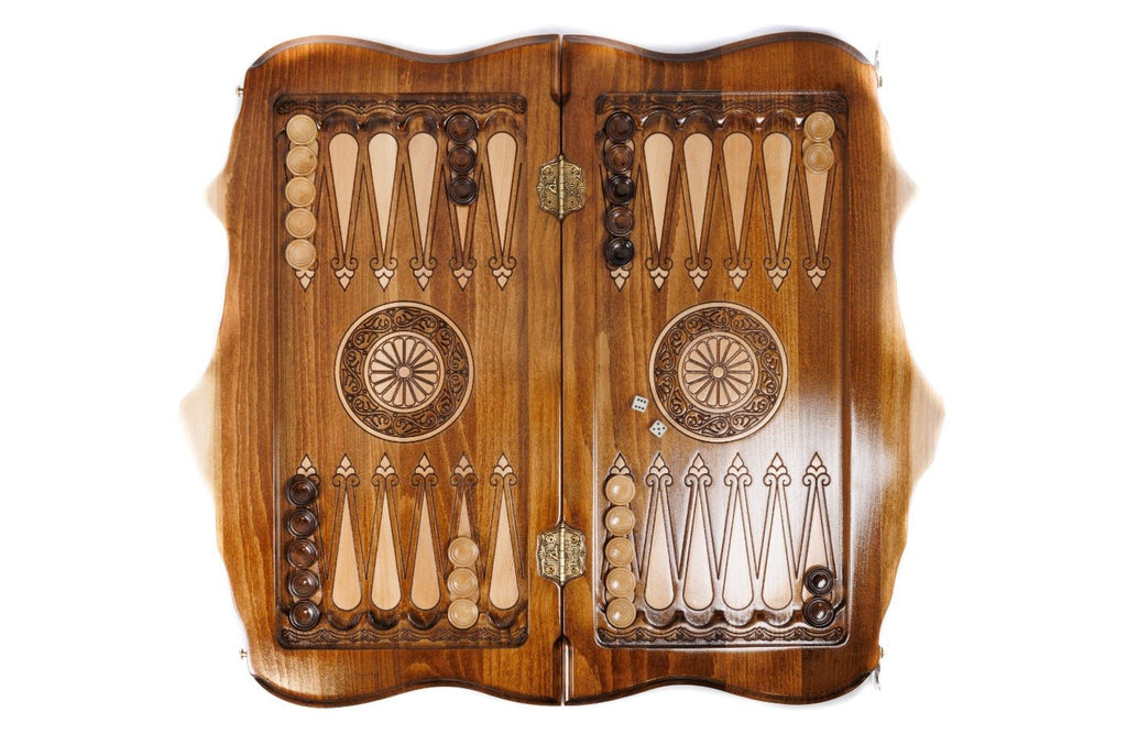 Wooden Chess Board & Backgammon  - 50 cm / 19.7" - Unumperfectus