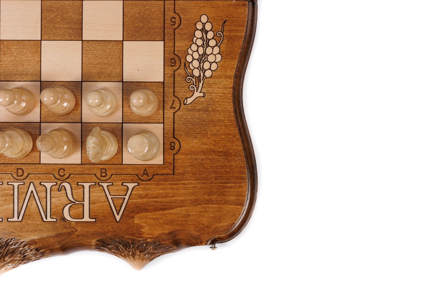 Wooden Chess Board & Backgammon  - 50 cm / 19.7" - Unumperfectus