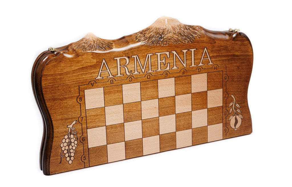 Wooden Chess Board & Backgammon  - 50 cm / 19.7" - Unumperfectus