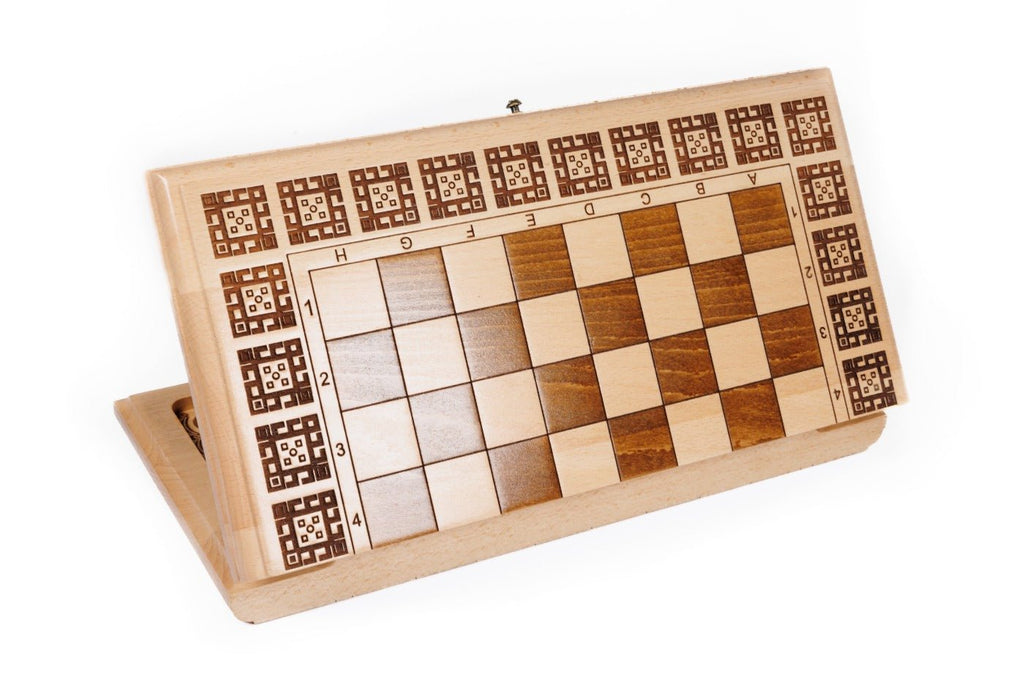 Wooden Chess Set & Backgammon 40 cm | 15.6" - Unumperfectus