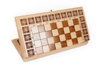 Handmade chess and backgammon set in wood by Hrachya Ohanyan