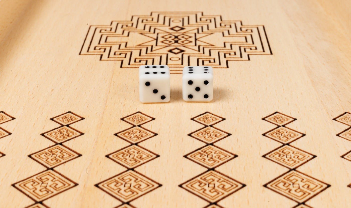 Wooden Chess Set & Backgammon 40 cm | 15.6" - Unumperfectus