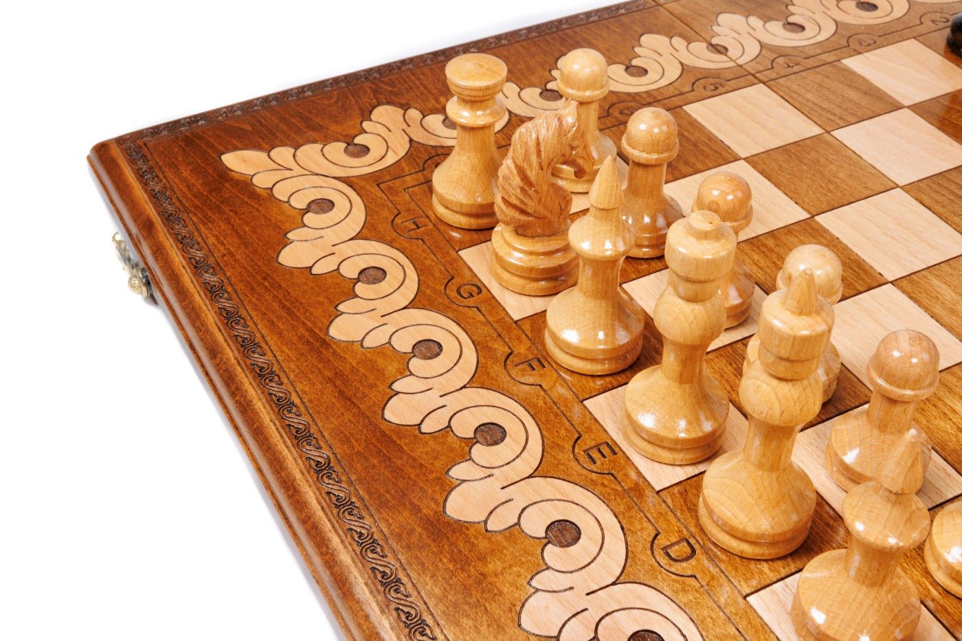 Ornamental Classic Chess Set & Backgammon Board 23.6" | 60 cm - Unumperfectus
