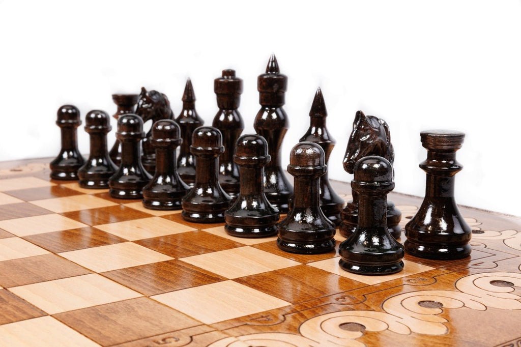 Ornamental Classic Chess Set & Backgammon Board 23.6" | 60 cm - Unumperfectus