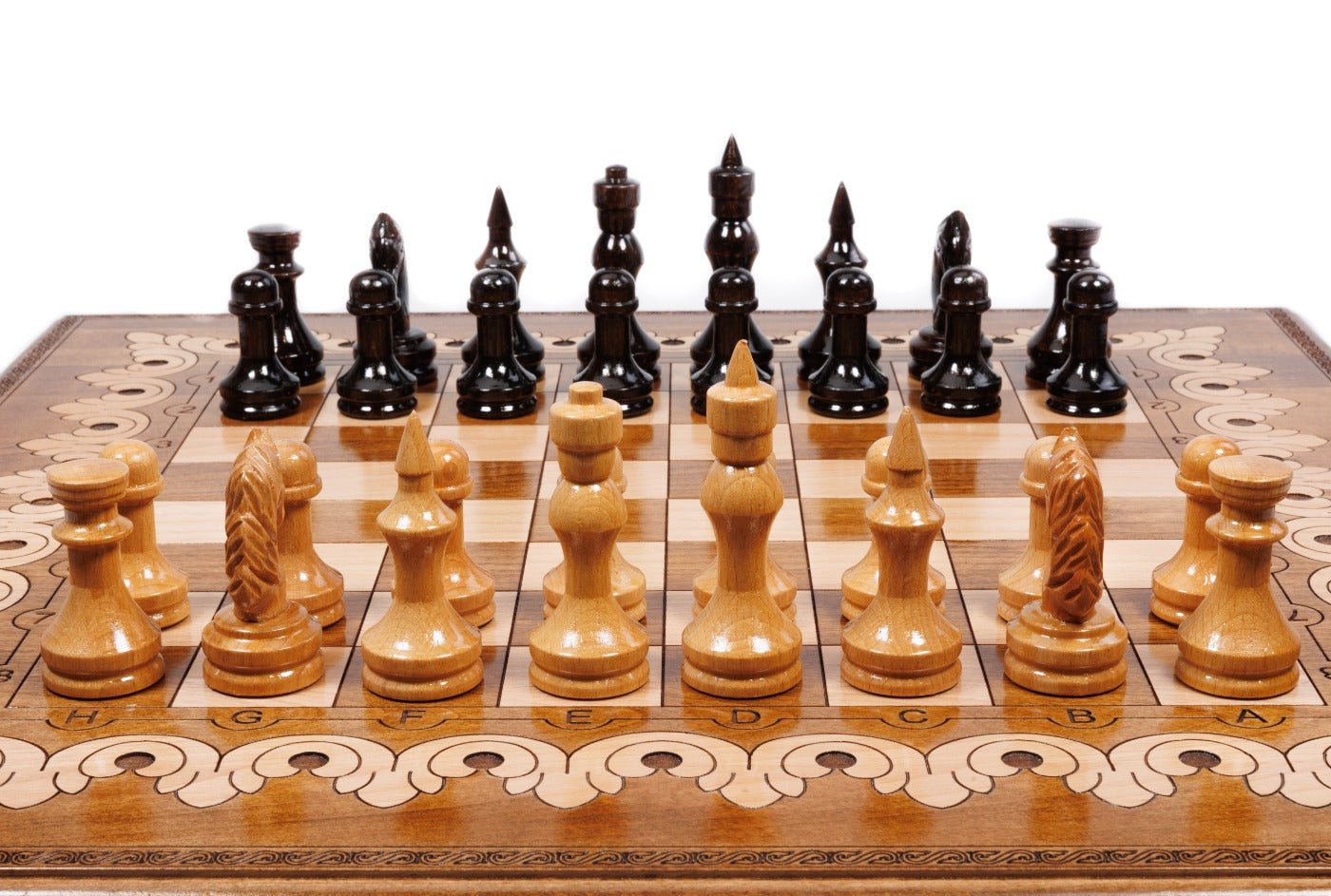 Ornamental Classic Chess Set & Backgammon Board 23.6" | 60 cm - Unumperfectus