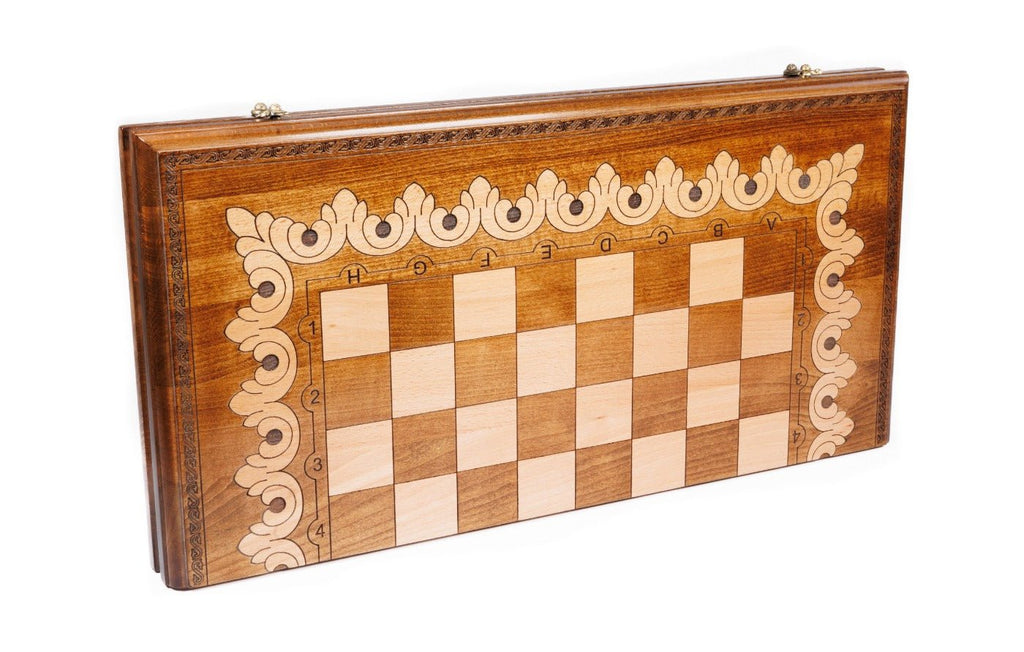Ornamental Classic Chess Set & Backgammon Board 23.6" | 60 cm - Unumperfectus