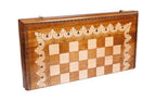 Ornamental Classic chess and backgammon set in wood by Hrachya Ohanyan