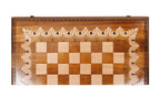 Ornamental Classic chess and backgammon set - side profile of the board