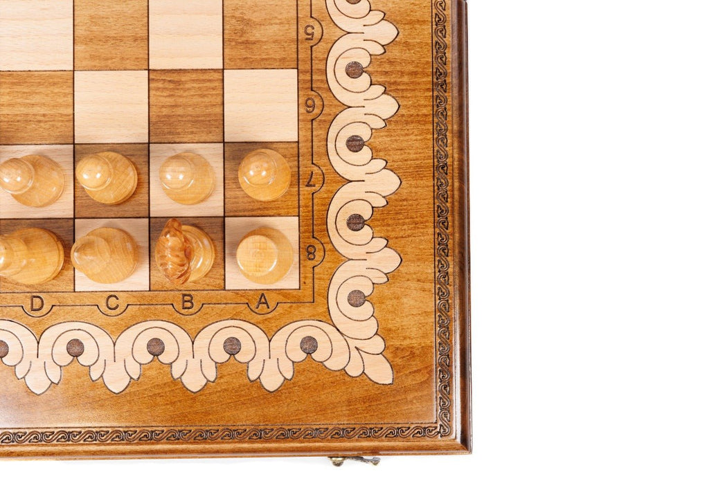 Ornamental Classic Chess Set & Backgammon Board 23.6" | 60 cm - Unumperfectus