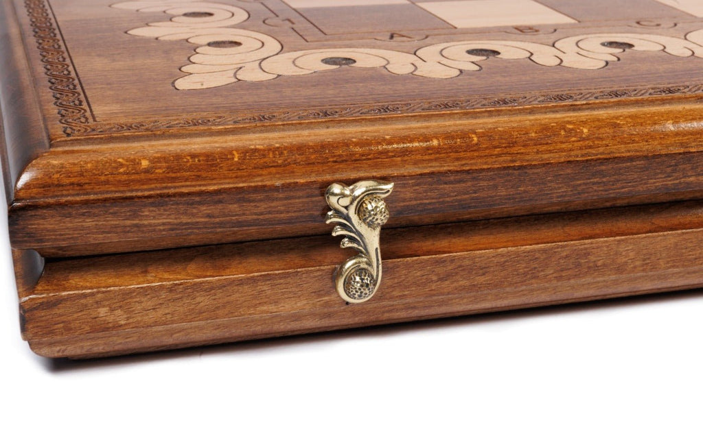 Ornamental Classic Chess Set & Backgammon Board 23.6" | 60 cm - Unumperfectus