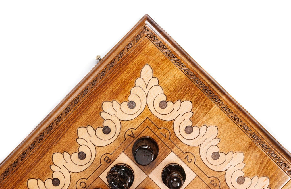 Ornamental Classic Chess Set & Backgammon Board 23.6" | 60 cm - Unumperfectus