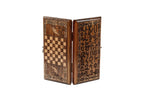 Armenian Alphabet backgammon board - closed cover detail