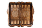 Eternity backgammon board - detail of the wood grain and finish
