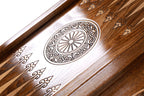 Coat of Arms of Armenia backgammon board - carrying case and accessories