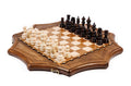 Luxury Armenian star shaped wooden chess set handcrafted design