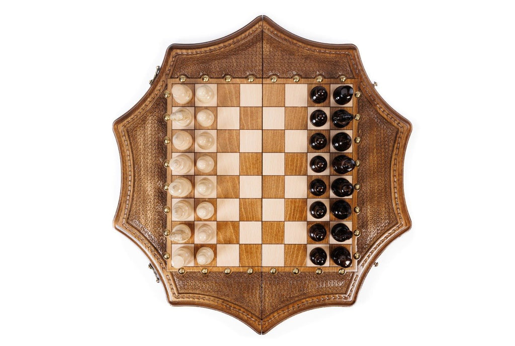 Wooden Chess Set Star-Shaped 50 cm | 19.7" - Unumperfectus