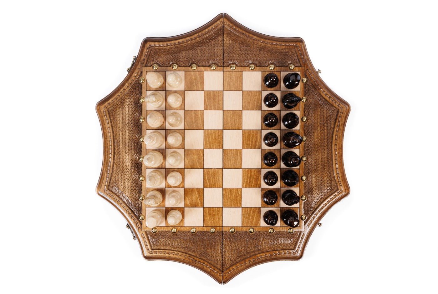 Wooden Chess Set Star-Shaped 50 cm | 19.7" - Unumperfectus