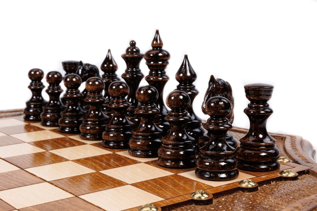 Wooden Chess Set Star-Shaped 50 cm | 19.7" - Unumperfectus