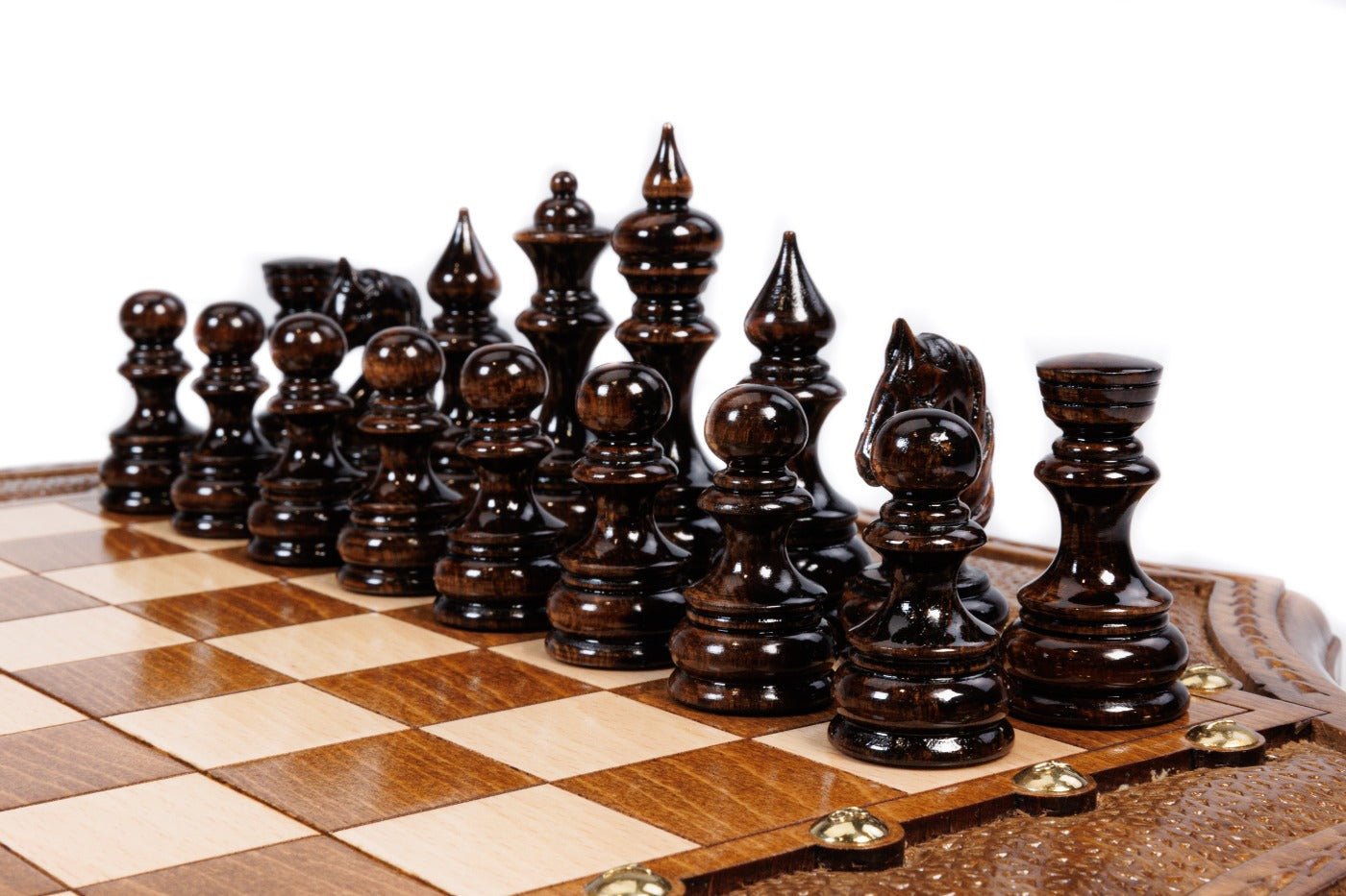 Wooden Chess Set Star-Shaped 50 cm | 19.7" - Unumperfectus
